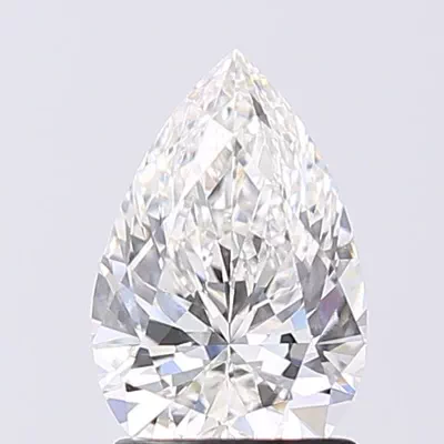1.50ct F VVS2 Rare Carat Ideal Cut Pear Lab Grown Diamond