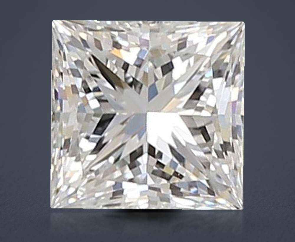1.04ct D VS1 Rare Carat Ideal Cut Princess Lab Grown Diamond