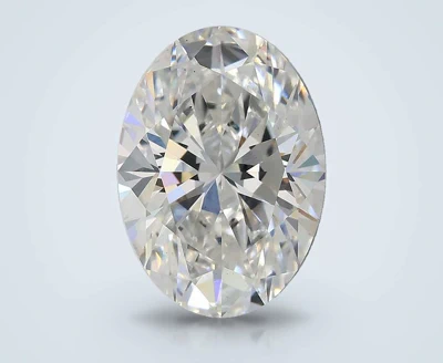 3.02ct E VS2 Rare Carat Ideal Cut Oval Lab Grown Diamond