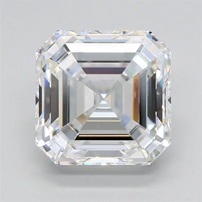 5.14ct D VVS1 Rare Carat Ideal Cut Asscher Lab Grown Diamond