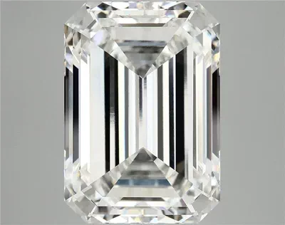 12.63ct F VVS2 Rare Carat Ideal Cut Emerald Lab Grown Diamond