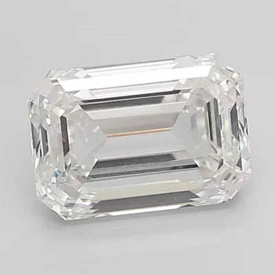 5.54ct F VS1 Excellent Cut Emerald Lab Grown Diamond