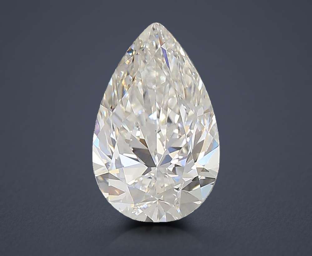 0.93ct F VS1 Rare Carat Ideal Cut Pear Lab Grown Diamond