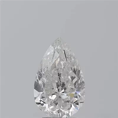 3.04ct E SI2 Rare Carat Ideal Cut Pear Diamond