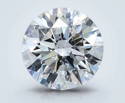 3.10ct G SI2 Rare Carat Ideal Cut Round Diamond