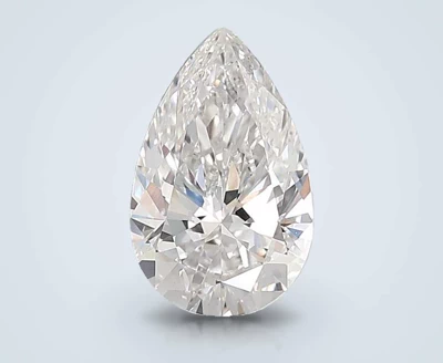 3.08ct F VVS2 Rare Carat Ideal Cut Pear Lab Grown Diamond