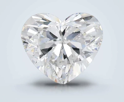 5.09ct F VVS2 Rare Carat Ideal Cut Heart Lab Grown Diamond