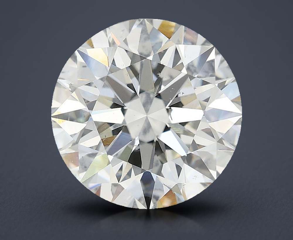 4.01ct H SI1 Rare Carat Ideal Cut Round Diamond