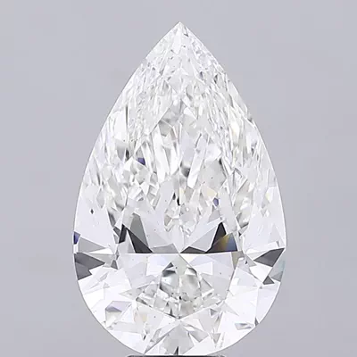 10.05ct F VS2 Rare Carat Ideal Cut Pear Lab Grown Diamond
