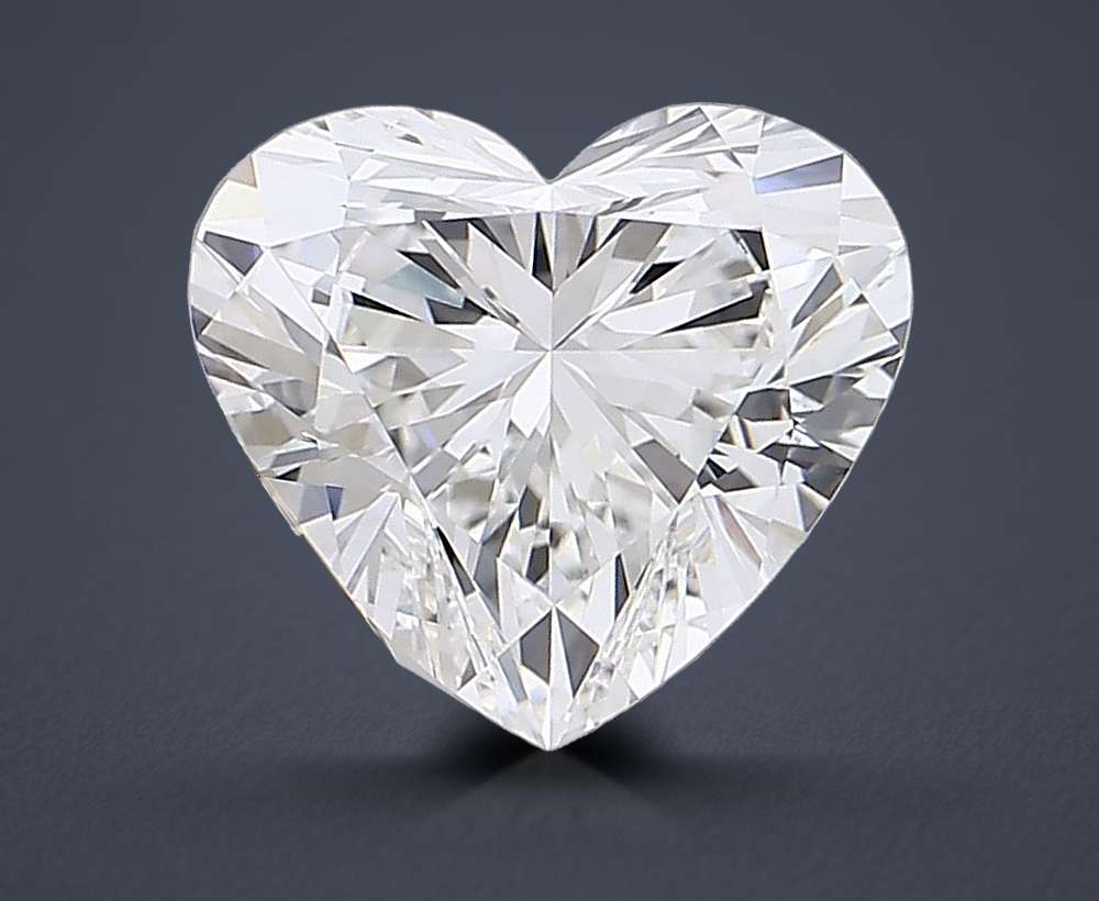 6.04ct E VVS2 Rare Carat Ideal Cut Heart Lab Grown Diamond