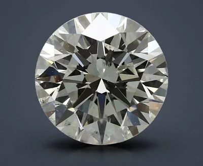 3.06ct K SI1 Rare Carat Ideal Cut Round Diamond