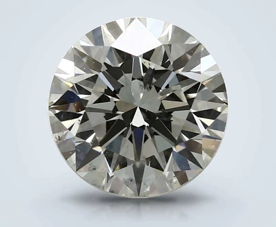 3.06ct K SI1 Rare Carat Ideal Cut Round Diamond