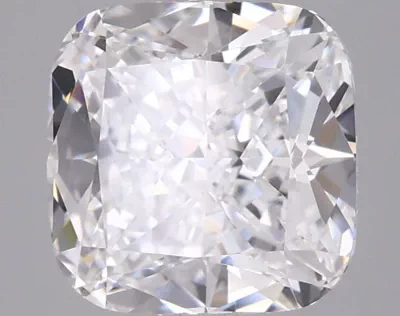 2.57ct D VVS1 Rare Carat Ideal Cut Cushion Lab Grown Diamond