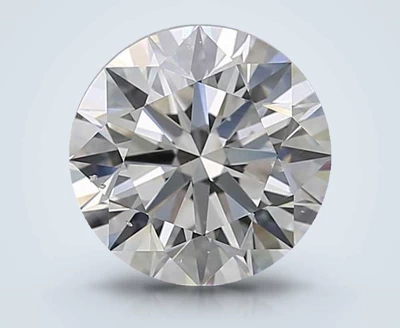 3.02ct F SI1 Rare Carat Ideal Cut Round Diamond