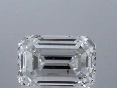 1.10ct F SI1 Rare Carat Ideal Cut Emerald Diamond