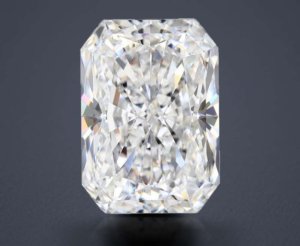 6.05ct E FL Rare Carat Ideal Cut Radiant Diamond