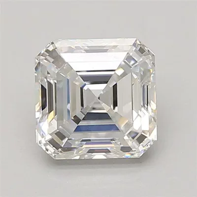 2.09ct D VVS2 Rare Carat Ideal Cut Asscher Lab Grown Diamond