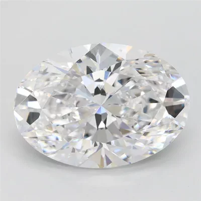 3.06ct F VVS2 Rare Carat Ideal Cut Oval Lab Grown Diamond