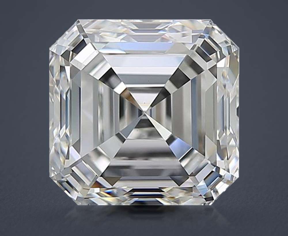 5.03ct G VS1 Rare Carat Ideal Cut Asscher Diamond