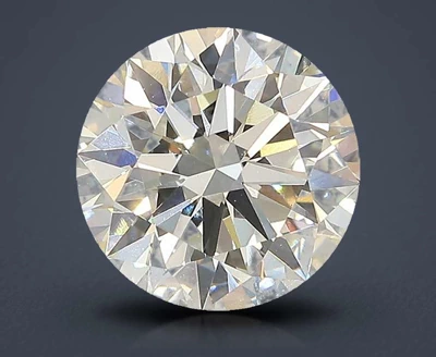 3.16ct J VVS2 Excellent Cut Round Lab Grown Diamond