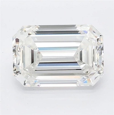 3.26ct E VS1 Rare Carat Ideal Cut Emerald Lab Grown Diamond