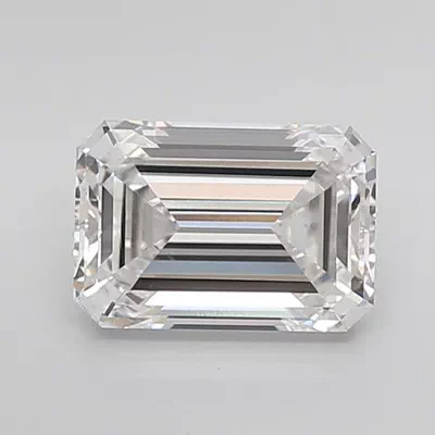 2.51ct E VS1 Rare Carat Ideal Cut Emerald Lab Grown Diamond