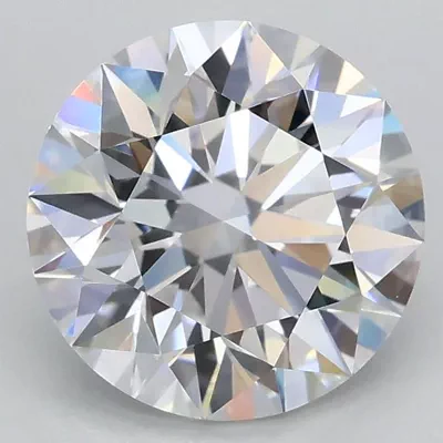 2.03ct D VVS2 Rare Carat Ideal Cut Round Lab Grown Diamond