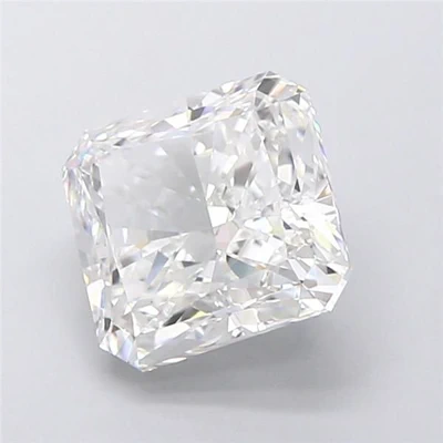 5.54ct F VVS2 Rare Carat Ideal Cut Radiant Lab Grown Diamond