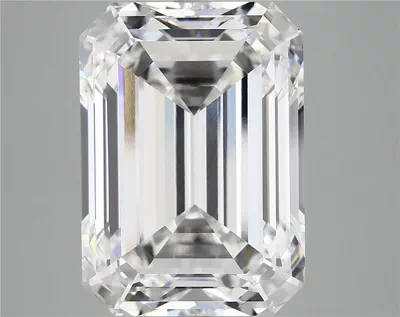 12.07ct F VVS2 Excellent Cut Emerald Lab Grown Diamond