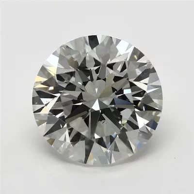 4.02ct I SI1 Rare Carat Ideal Cut Round Diamond