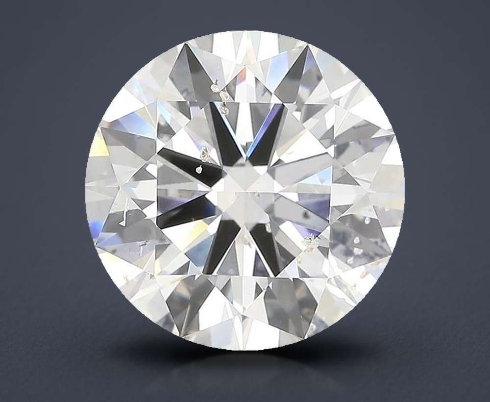 5.51ct H SI2 Rare Carat Ideal Cut Round Diamond