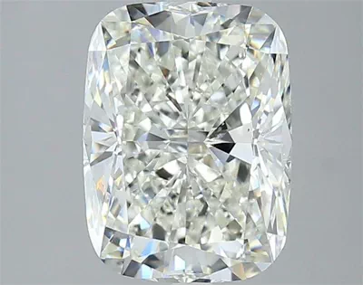 3.41ct J SI1 Rare Carat Ideal Cut Cushion Diamond