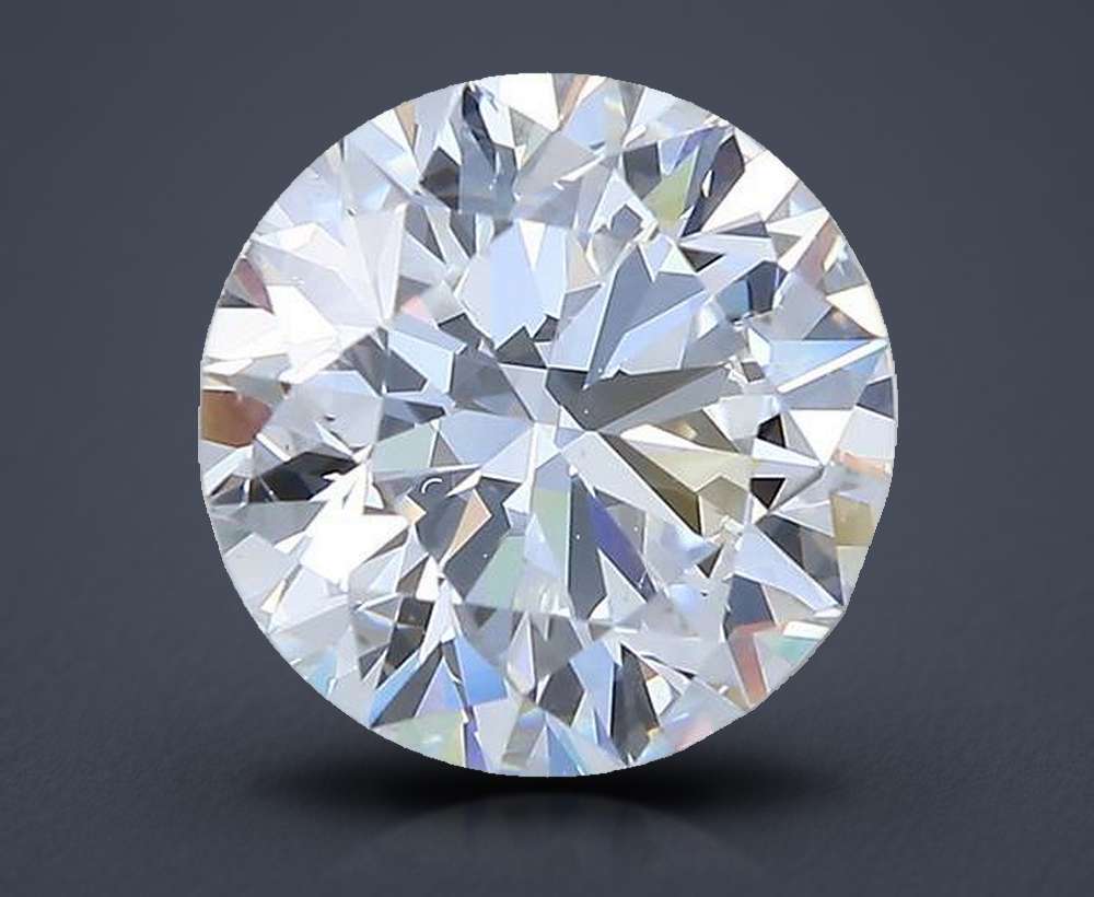 3.03ct F VS2 Rare Carat Ideal Cut Round Diamond