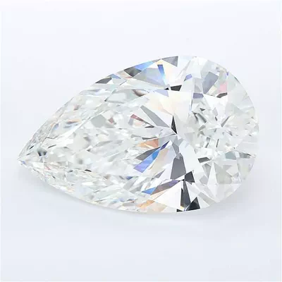 11.26ct F VVS2 Rare Carat Ideal Cut Pear Lab Grown Diamond