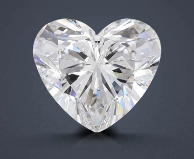 6.22ct F SI1 Rare Carat Ideal Cut Heart Lab Grown Diamond