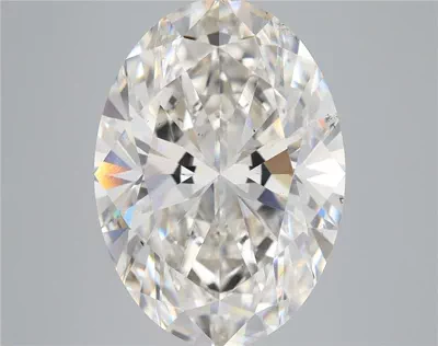 6.40ct H VS2 Rare Carat Ideal Cut Oval Lab Grown Diamond