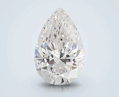 4.07ct F VVS2 Rare Carat Ideal Cut Pear Lab Grown Diamond