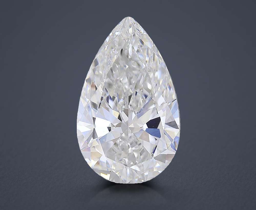 6.07ct E VS1 Very Good Cut Pear Lab Grown Diamond
