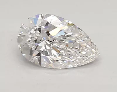 0.79ct D VVS2 Rare Carat Ideal Cut Pear Lab Grown Diamond