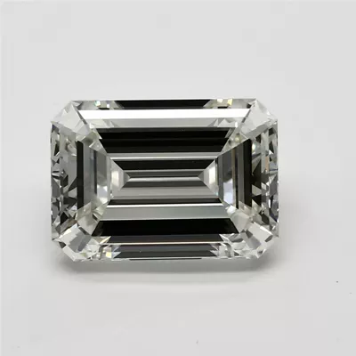 3.01ct K VVS2 Rare Carat Ideal Cut Emerald Diamond