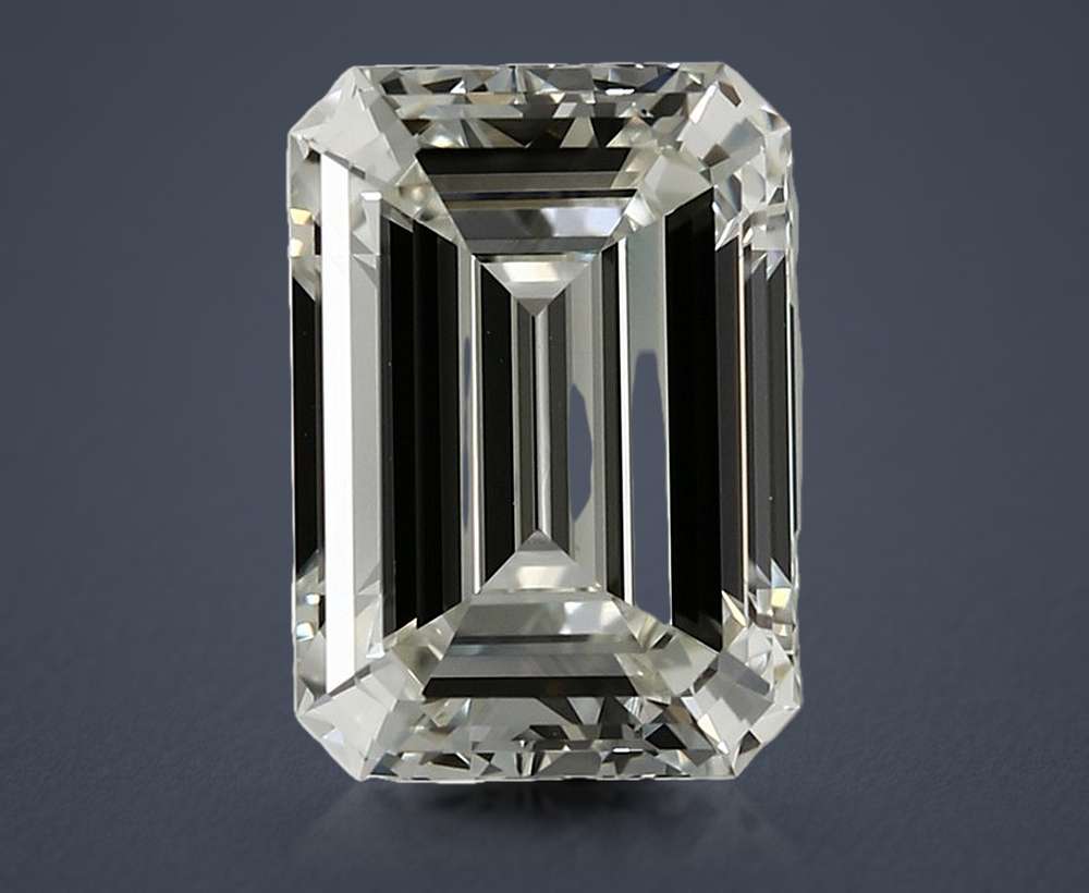 3.01ct K VVS2 Rare Carat Ideal Cut Emerald Diamond