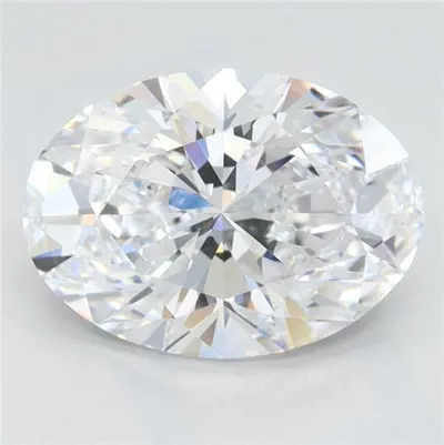 2.66ct D VVS1 Very Good Cut Oval Lab Grown Diamond