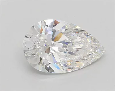 4.00ct F VS1 Rare Carat Ideal Cut Pear Lab Grown Diamond