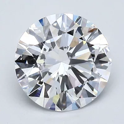 1.69ct D VVS2 Rare Carat Ideal Cut Round Diamond
