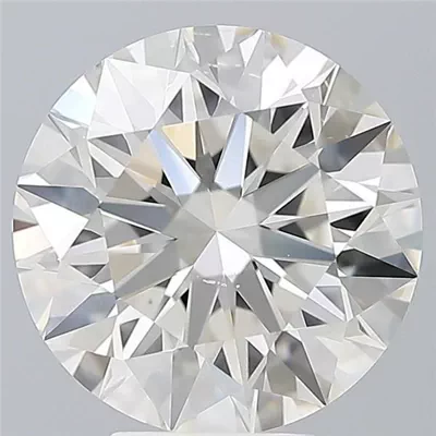5.14ct I SI1 Rare Carat Ideal Cut Round Diamond