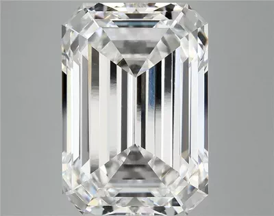 12.70ct F VVS2 Rare Carat Ideal Cut Emerald Lab Grown Diamond