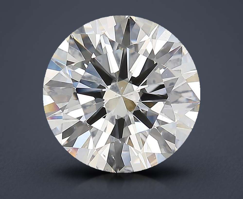 4.02ct I SI1 Rare Carat Ideal Cut Round Diamond