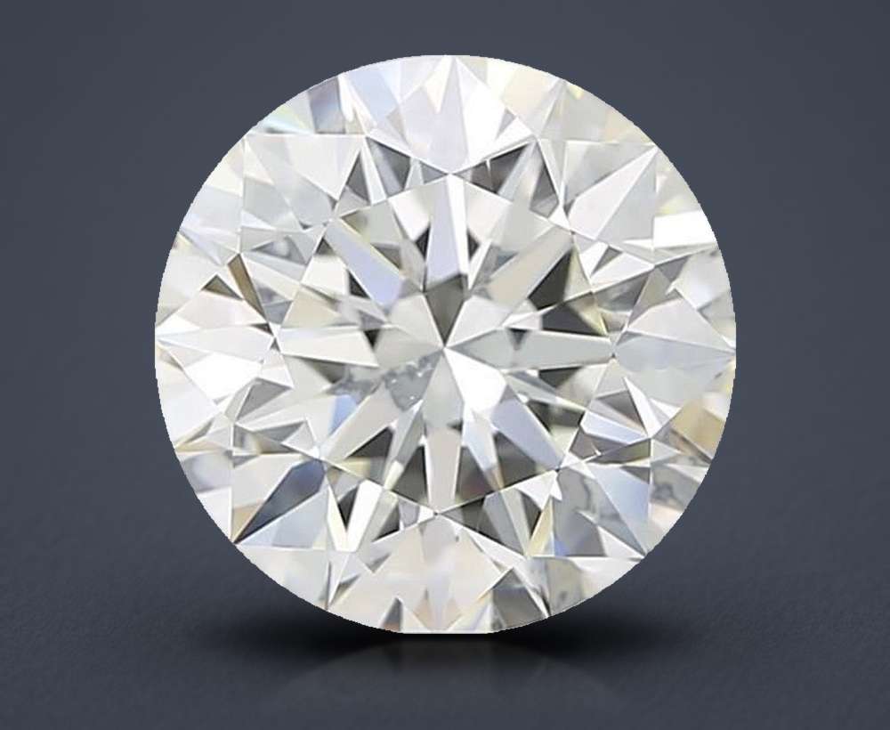 3.70ct J SI1 Rare Carat Ideal Cut Round Diamond