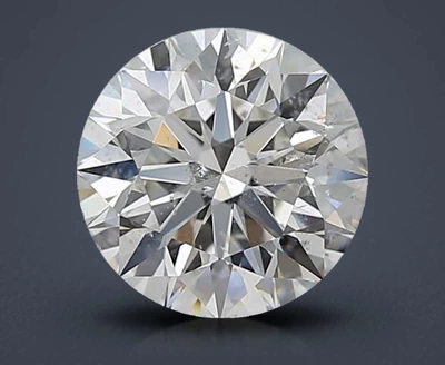 3.01ct H SI2 Rare Carat Ideal Cut Round Diamond