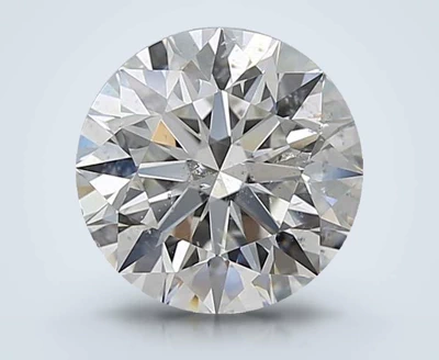 3.01ct H SI2 Rare Carat Ideal Cut Round Diamond